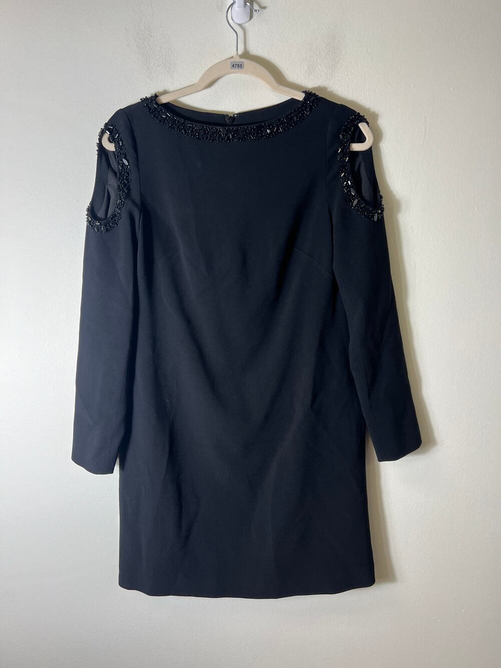 Worth Black Long Sleeve Mini Dress Sz 2